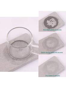 4 Packs Stone Drying Tray For Bathroom Sink, Diatomite Stone Sink Tray, Stone Coasters Kitchen Soap Dish Holders Trays,Bathroom Decor,Organization And Storage