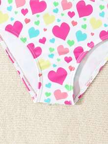 Fashionable Summer Two-Piece Swimsuit For Young Girls, Candy-Colored - Multicolor - View 5