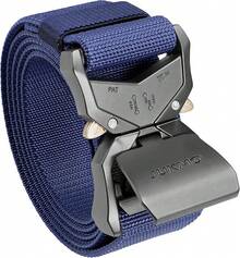 JUKMO Tactical Belt, Hiking Rigger 1.5 Nylon Web Work Belt With Heavy Duty Quick Release - 藍色 - 查看 1