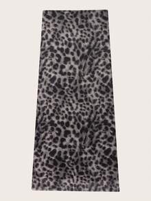 豹纹网纱裙，夏季时尚