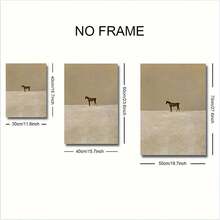 1 件无框北欧风格帆布墙画，奢华欧洲马在草地上行走，墙面艺术品，抽象帆布，粗糙纹理的现代墙画，适合家庭、办公室、客厅、卧室的优质墙面装饰，图案艺术品，节日礼物，美观