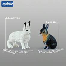 North American Forest Animal Figurines Educational Toy Cake Toppers,Realistic Jungle Animal Set, Christmas Birthday Gift For Kids Toddlers, Includes Elephant,Camel,Giraffe,Tiger Lion,Panda,Bear,Deer,Hippo,Rhino,Raccoon,Lynx,Wolf,Eagle,Beaver, Rabbit,Beaver,Bald Eagle, And More