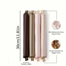 4 件便携式睡眠卷发器 - 多功能、无热卷发带，适合所有发质，方便旅行且不毛躁的女性造型解决方案，旅行护发 | 时尚卷发器 | 耐用卷发器，发型设计工具 - 多重規格 - 查看 2