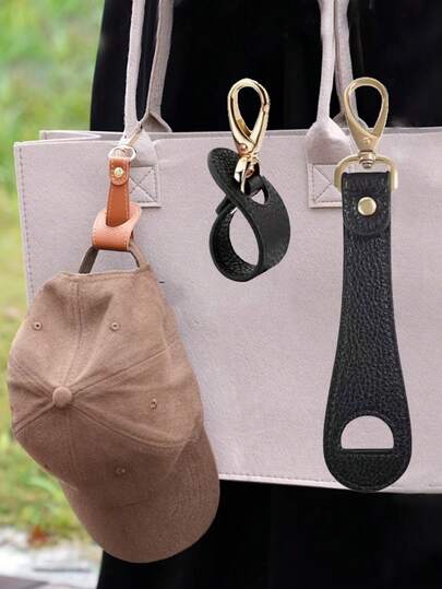 1 móc kẹp mũ du lịch ngoài trời, kẹp giữ mũ chống nắng bằng da PU, kẹp khăn quàng cổ cho mũ chống nắng mùa hè, một kẹp mũ du lịch bằng da, phụ kiện mũ, đảm bảo mũ của bạn ở mọi nơi - kẹp mũ di động phụ kiện tiện lợi, kẹp mũ giống da - chống thất lạc, phụ kiện ba lô & túi rảnh tay, thích hợp cho mũ chống nắng, tiệc tiết lộ giới tính, hoàn hảo cho sinh nhật, đám cưới, tiệc tùng, món quà hoàn hảo cho đồng nghiệp, bạn bè và gia đình, trở lại trường