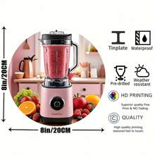 1pc Blender & Smoothie Maker Decorative Wall Art - Iron Wall Decor Sign Design, 2D Flat, Ideal For Mother's Day, Birthday, Housewarming Gift, Perfect For Room Decoration