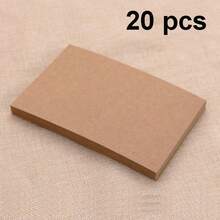 20pcs Double-Sided Kraft Paper Cards, Suitable For DIY Greeting Cards, Postcards, Painting, Black Kraft Paper Flash Cards, Word Cards, Arts & Crafts Cards, Mother's Day Graduation Doodle Paper, DIY Message Cards - Multicolor - View 12