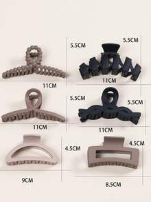 10-11个时尚纯色发夹 - 花朵和蝴蝶图案 - 耐用发夹，适合打造时尚马尾辫和发髻 - 女士和女孩的完美发饰 花朵发夹 派对爪夹 女士发饰 - 彩色 - 查看 7