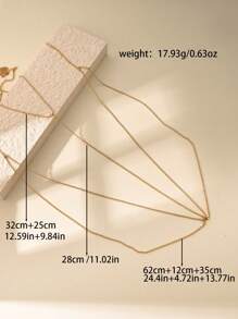 1pc Sexy Rhinestone Pendant Body Chain Necklace, Fashionable Minimalist Design For Women Daily Wear