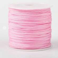 1pc Non-Elastic Pink Beading Cord, Colorful Crafting Thread String Cord For Jewelry Making Bracelet Necklace DIY Craft Bead String Beading Crafting Cords