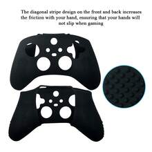套装包含：1 个游戏手柄保护套 + 2 个摇杆帽，兼容 Series S 和 Series X，防滑纹理设计增强握持感，防滑、防汗、防刮擦 - 彩色 - 查看 4