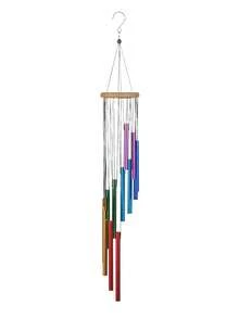 1pc Metal Small Wind Chime Decoration, Equipped With 12 Tuning Tubes, Soothes The Melody, Commemorates Sympathy Wind Chime Pendant, No Electricity, Suitable For Indoor And Outdoor, Room, Balcony, Courtyard, Garden, Party, Birthday, Valentine's Day, Christmas, Holiday Decoration, Is The Best Gift For Women, Sisters, Mothers, Neighbors - Multicolor - View 12