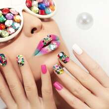 Women's Fashion Rhinestone Nail Supplies, Nail Art Design Rhinestones Set - Style 9 - View 2