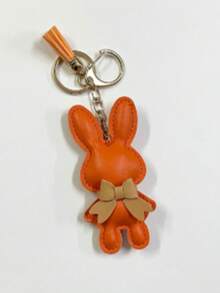 Mặt dây chuyền móc khóa thỏ da - Phụ kiện hình động vật dễ thương có móc khóa túi và quà tặng kết hợp phong cách cho bạn bè và các cặp đôi - Nhiều màu - Xem 16