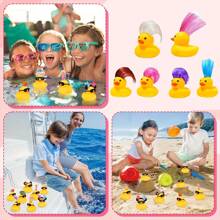 10/20 Pcs Yellow Mini Rubber Duck Bath Toys, Cute & Fun Bathtub Toys, Great Gift For Boys And Girls