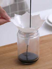 1 个宽口樱花漏斗，糖和油分配 - 优雅的花朵形状，耐用的白色/粉红色樱花厨房漏斗，用于橄榄油和调味品，非常适合液体和粉末，易于倾倒的设计