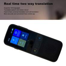 USB recargable dispositivo de traducción de idiomas WiFi, 112 idiomas en tiempo real portátil de traducción de voz con 2,4 pulgadas HD de pantalla táctil de fotos / traducción fuera de línea, la foto de traducción adecuado para el estudio de viajes de negocios estudiante de regalo - Negro - Ver 10