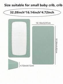 2pcs Baby Flat Sheets Made Of Fine Cotton Fabric, Soft & Breathable Cotton Crib Sheets, Infant Essentials