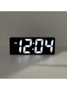Multi Colored LED Mirror Desktop Alarm Clock, Digital Alarm Clock, Desktop Electronic Alarm Clock, Display Time, Night Light, Desktop USB Alarm Clock, Home Decoration Smart Clock, Bedroom Home Office Desk Clock, Desktop Clock, Temperature Date Display, Electronic Desktop, Student And Toddler Desk Mirror, LED Clock, Back To School, Beautiful Dormitory Decoration, Home Decoration