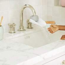 不锈钢厨房水龙头淋浴喷头节水高压喷嘴水龙头适配器，内置增压器、过滤器和多种出水效果