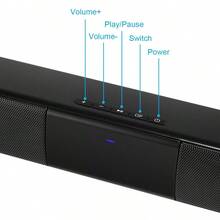 FOPEAS [Upgraded Speaker Strip] RGB Audio Speaker For TV Computer Home Theater - Living Room Audio System - Black - View 7