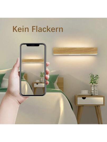 LED Wand Lamp Indoor 52CM Wooden Moderne Corridor Upper Lower 17W Staircase Lamp, Indirect 3000K Warm Wit Verlichting Living Room, Bedroom, Corridor, Staircase, Bed Kitchen view 3