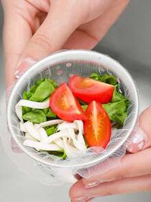 100PCS Disposable Mesh Sink Strainer Bags, Kitchen Sink Strainer Filter Mesh Bag Anti Clogging Elastic Kitchen Sink Strainer Mesh Trash Bag, Fits Most Sizes Of Sink Strainer Kitchen Items Kitchen Accessories Kitchen Tools - White - View 8