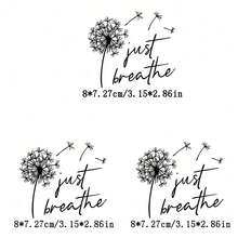 1/2/3pcs Dandelion Heat Transfer Stickers, DIY Iron-On Decals For T-Shirts, Pillows, Aprons, Essential Fashion Accessory For Crafters - Multicolor - View 3