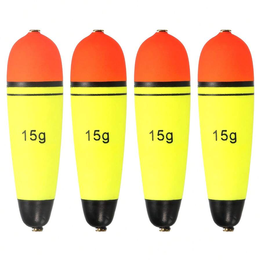 Fishing Slip Bobbers, EVA Fishing Float For Sea Fishing Freshwater - Vàng 0,5oz 4 gói - Xem 1