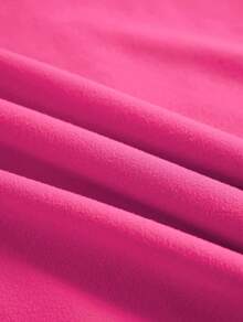 Camiseta Casual de Mujer con Estampado de Leopardo y Gráfico de Corazón & Línea  Semi-Transparente de Cuello Redondo, Manga Corta, Transpirable para Verano, Lavable a Máquina, Material Semitransparente - Rosa Fucsia - Ver 3