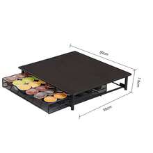 NetHong Coffee Machine Stand Capsule Pod Holder Storage Drawer Organizer UK - Black - View 8