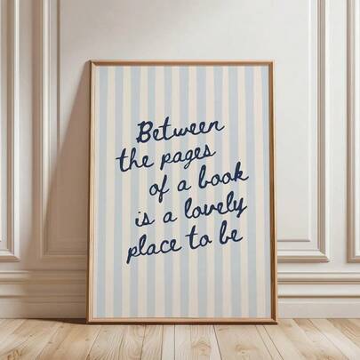 لوحة فنية مطبوعة على قماش بإطار/بدون إطار، مع اقتباس من نادي القراءة، ديكور جداري للغرفة الدراسية أو المكتب أو غرفة المعيشة أو النوم، ديكور منزلي حديث مناسب لعشاق الكتب