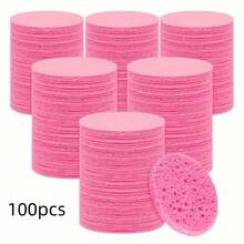 10/50 Pack Compressed Facial Sponges – Natural Exfoliating & Cleansing Sponge Pads, Gentle Skin Care For Face & Body, Travel-Friendly