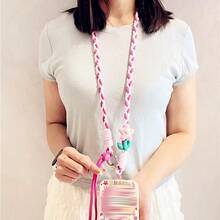 1 Stück verstellbarer Blumen Handy-Umhängeband, süßer abnehmbarer Schultergurt für Outdoor-Reise-Handyhalter gegen Verlust