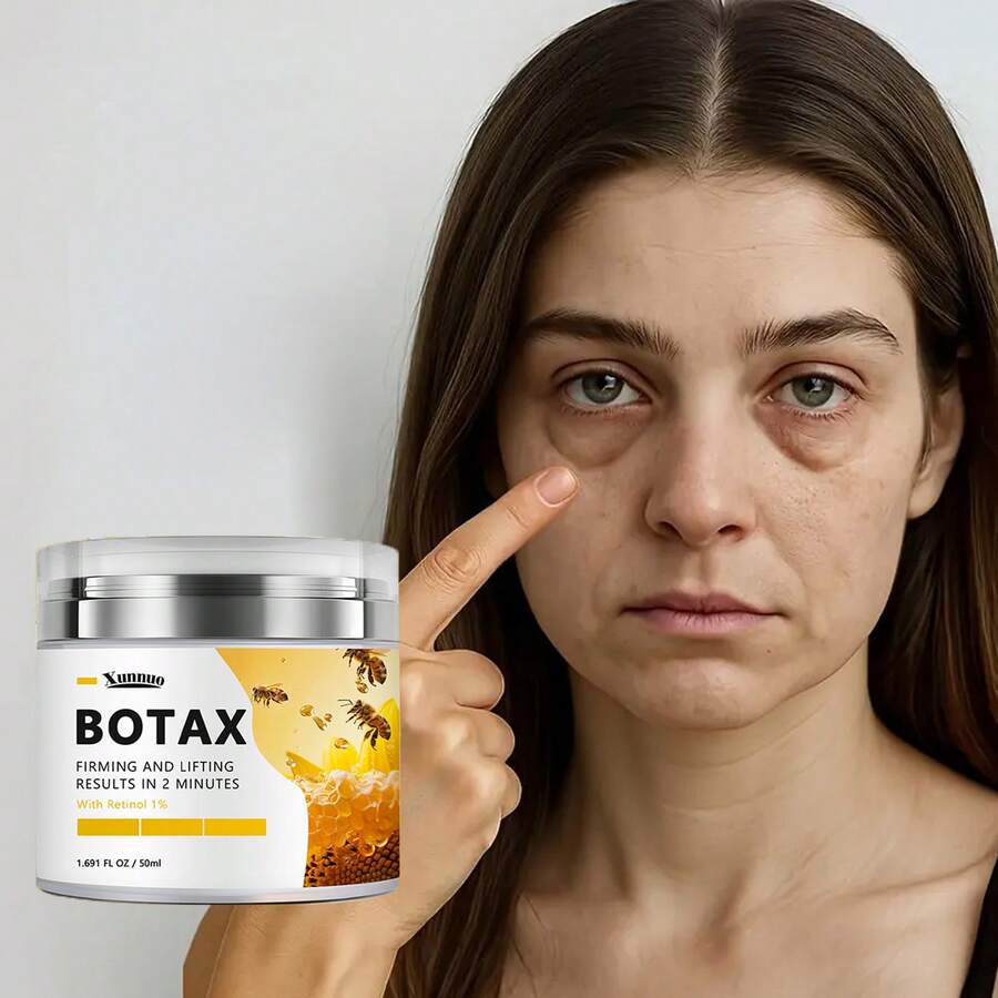 Botax Facial Essence Cream - Containing 1% Extract Of Nicotinamide B5 Hyaluronic Acid - Suitable For Facial Skin That Stays Up Late - Alcohol-Free And Non-Dry - Night Care Product For Men And Women -50ml - Yellow - View 1