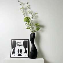 1 Stück Schwanen-Blumenvase aus Kunststoff, Blumenhalter, unzerbrechlich, geeignet für Büro, Arbeitszimmer, Wohnzimmer, Schlafzimmer, Heimdekoration