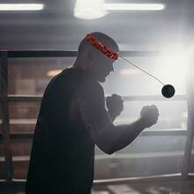 Head Mounted Boxing Agility Training Ball, Martial Arts Punching Reaction Reflex Ball, Adult Home Fitness Equipment, Adjustable Anti-Drop Speed Ball, Gym - Multicolor - View 4