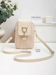 新款时尚欧美风编织斜挎包，度假草编包，旅行包，便捷收纳包，编织单肩托特包，夏季最佳海滩度假必备