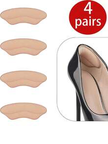 4 Pairs/8 Pairs Of Anti Wear Shoe Lip Prints, Heel Pad With Half Size To Prevent Slipping And Blistering, Shoe Heel Half Size Insole With Anti Drop Feature, Suitable For Loose Shoes And Heel Pads, Suitable For Men And Women With Oversized Shoes. The Filling Improves The Fit And Comfort Of The Shoe, Preventing Slipping And Blistering Of The Heel - Nhiều màu - Xem 17