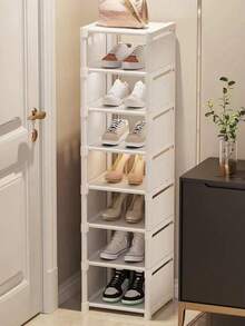 1pc - Multi-Tier Shoe Rack, Shoe Cabinet, Easy To Install, Multi-Function Storage, Home Essentials