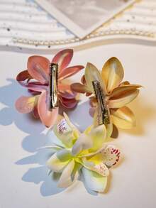 3件套，仿真蓝色花朵鸭嘴发夹，手工制作，甜美夏威夷海滩假日装饰，女士发饰，春夏完美搭配！，发夹，发卡，女士发饰，美发用品，秋季，美发工具，美容配件，礼物，旅行，女士礼物，圣诞袜填充物，圣诞袜填充物，女士圣诞袜填充物，圣诞礼物，圣诞袜填充物，成人圣诞袜填充物，成人圣诞袜填充物，女士配饰，圣诞袜填充物，成人发饰，女士礼物创意，美容圣诞袜填充物，女士圣诞礼物，头部饰品 - 彩色 - 查看 4