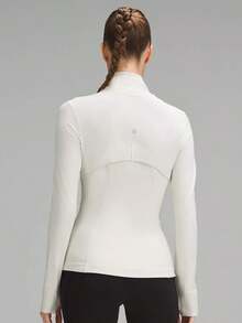 Define Jacket Nulu Women's Lightweight, Full Zip Running Track Jacket-For Yoga Gym Running-Sweat-Wicking-Yoga-All Seasons Sport-Spring/Summer-Autumn/Winter-Back To School - 骨 - 查看 3
