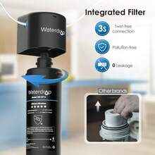 Waterdrop 15UA Undersink Water Filter System, 60,000 Liter High Capacity Water Filter Drinking Water, NSF/ANSI 42 Certified, Reduces PFAS, PFOA/PFOS, Lead, Chlorine, Odor - 15UB - View 7
