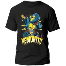 Playera Lucha Libre Mexicana - Kemonito  - Ídolo Del Ring - Negro - Ver 1