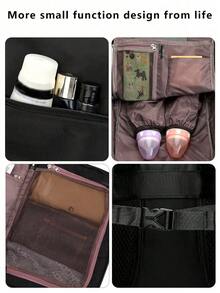 45L Expandable Travel Laptop Backpack For Men, Waterproof Business Backpack With USB Charging Port, 15.6 Inch Laptop Compartment, Large Capacity College School Bookbag, Thanksgiving Black Bag, Camping Hiking Bag, Beach Laptop Bag, Sports Outdoor Summer Bag, Spring Break Vacation Bag, Hiking Backpack, Weekend Travel Bag, Travel Essential Duffel Bag, Laptop Bag, Travel Bag - Black - View 9