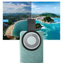 Universal Phone Camera Lens Polarizer Filter Suitable For Mobile Phone Lenses Reduce Reflections Enhance Colors And Improve Shooting Quality Compatible With Iphone Android Phone For Summer Vacation, Travel, Creative Photography, Social Media Content, Vlogging Phone Accessories - Black - View 2