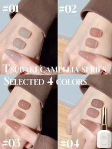 15毫升 Netroots 同款水润美感裸色指甲油胶水 2025 流行冰透明底色美甲持久光疗指甲胶水