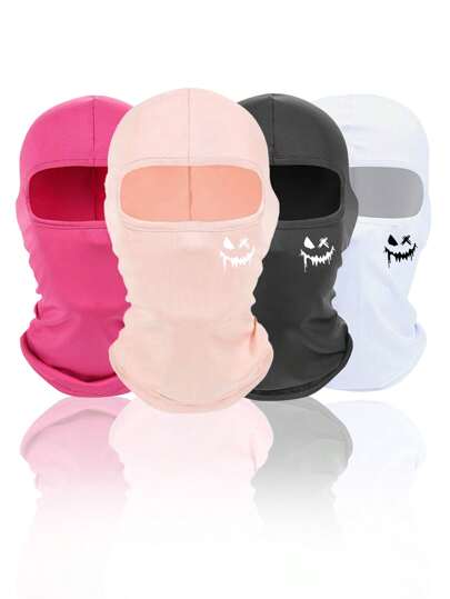 Multi-Pack Unisex Versatile Sports Breathable Face Cover, Multifunctional Neck Gaiter, Balaclava Hood, Suitable For Outdoor Hiking, Cycling, Motorcycle Riding