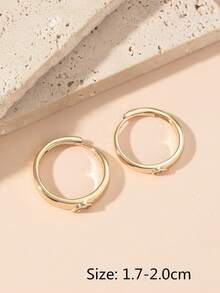 2pcs/Gift Box Heart Zirconia Ring Set, Lover Rings Set, Birthday Gift, Valentine's Gift, Wedding Rings, Lover's Gift - Multicolor - View 5