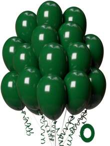 10/20 个 12 英寸橄榄绿圆形乳胶气球套装，适合生日、婚礼、周年纪念、迎婴派对、性别揭晓 - 无需电力，适合所有季节和父亲节/母亲节派对装饰