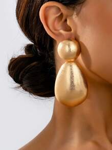 1 Pair Fashion Rough Style Transparent Surface Stud Earrings